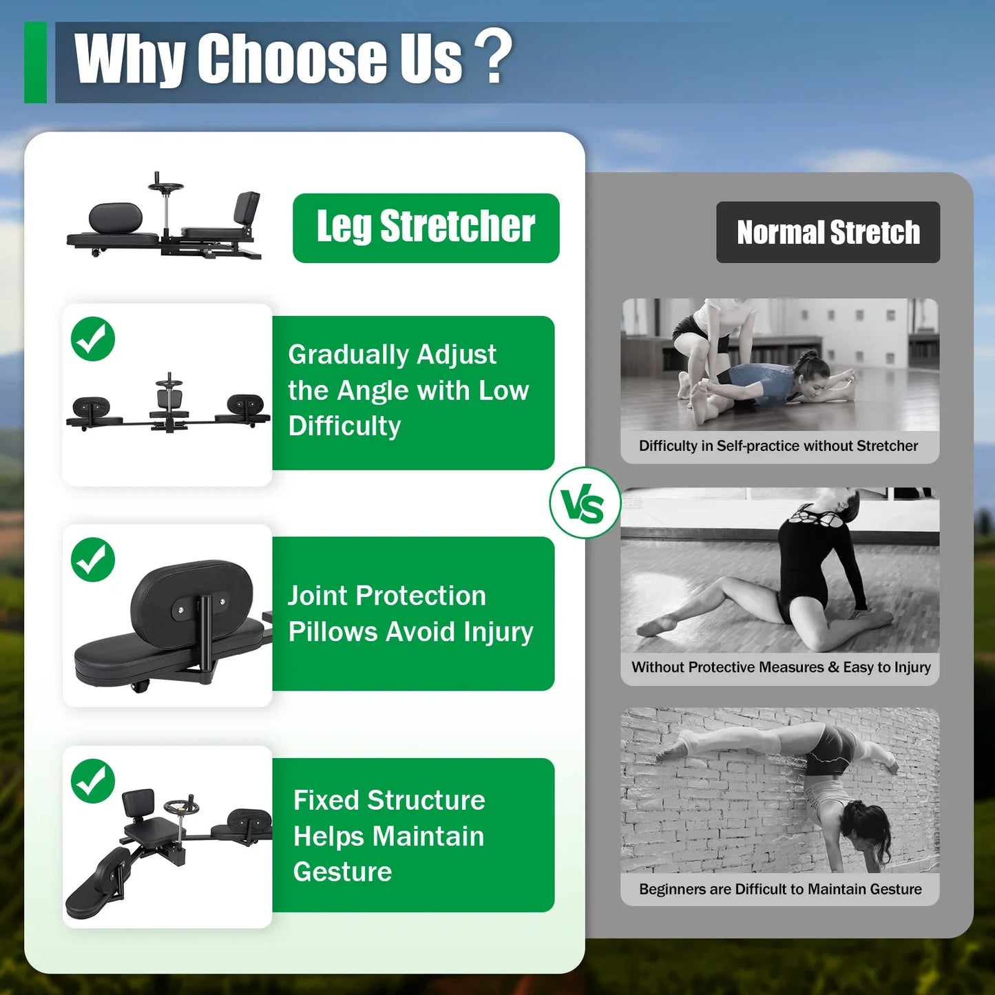 Heavy Duty Leg Stretcher