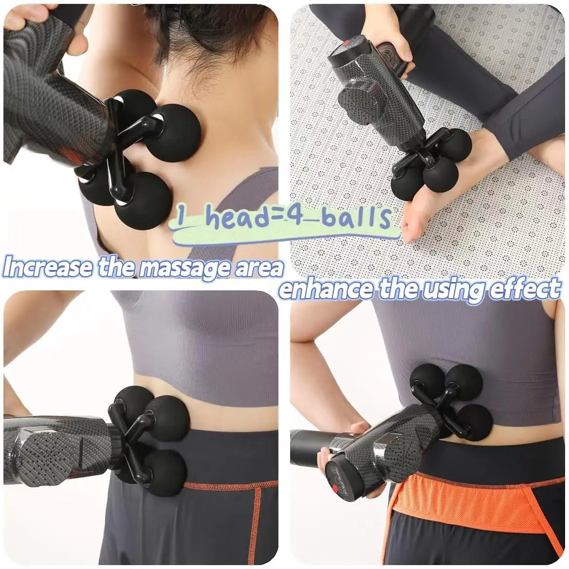 Four Heads Ball For Massage Gun Accessories