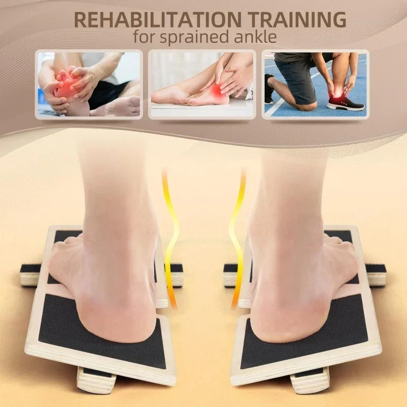 Physical Therapy Posture Corrector Non-slip Wood Wobble Board