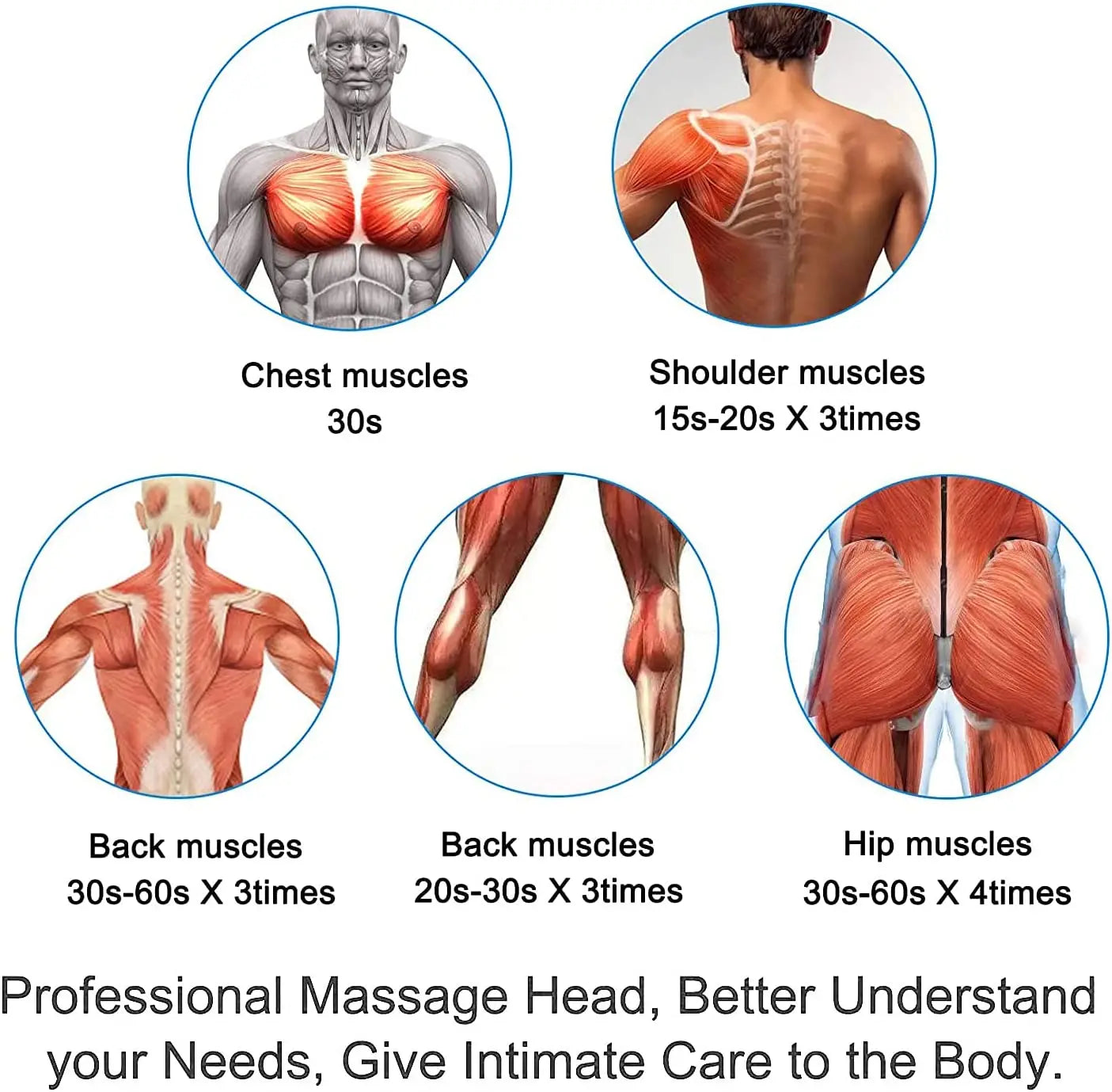 Massage Gun Attachment Heads