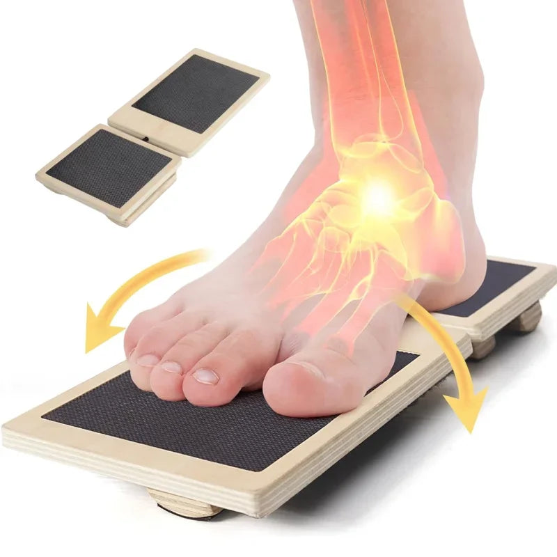 Physical Therapy Posture Corrector Non-slip Wood Wobble Board