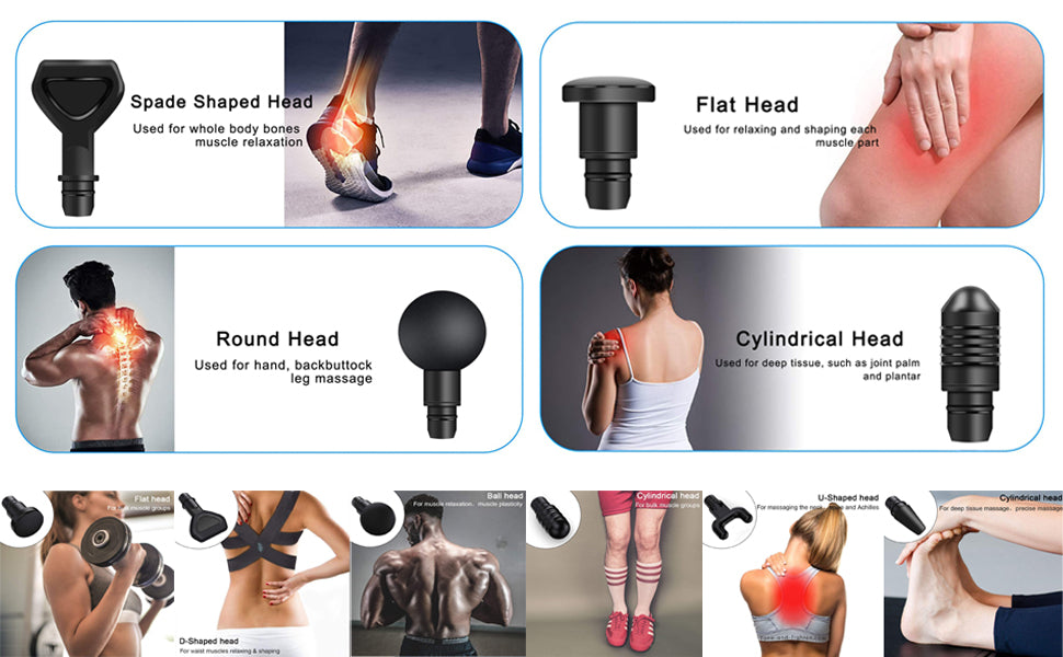 Massage Gun Attachment Heads