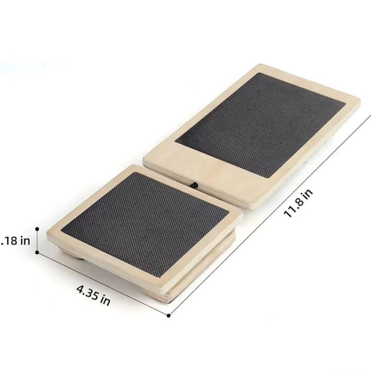 Physical Therapy Posture Corrector Non-slip Wood Wobble Board