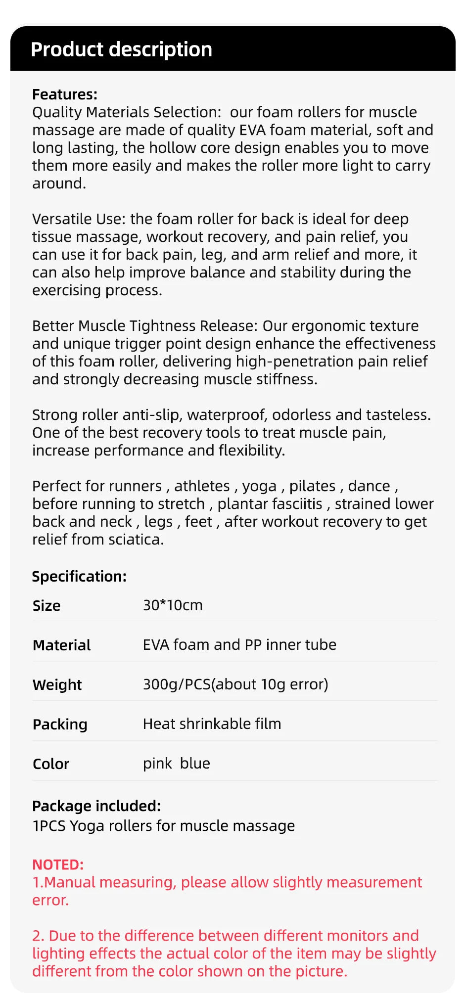 Deep Tissue EVA Roller