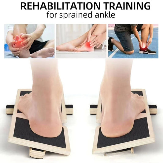 Physical Therapy Posture Corrector Non-slip Wood Wobble Board