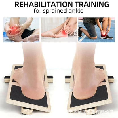 Physical Therapy Posture Corrector Non-slip Wood Wobble Board