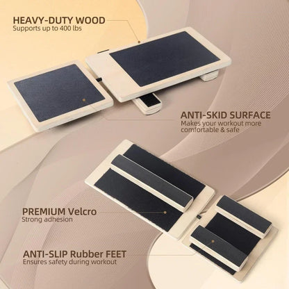 Physical Therapy Posture Corrector Non-slip Wood Wobble Board